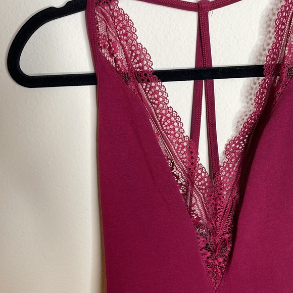 Burgundy Body Suit - Picture 2 of 3